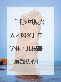 「乡村振兴人才风采」申学林：扎根基层践初心