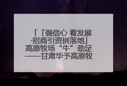 「强信心 看发展·招商引资拼落地」高原牧场“牛”劲足——甘肃华予高原牧场高标准奶牛肉牛养殖项目一线见闻