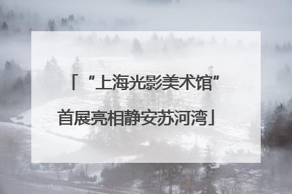 “上海光影美术馆”首展亮相静安苏河湾