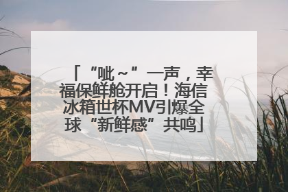 “呲～”一声，幸福保鲜舱开启！海信冰箱世杯MV引爆全球“新鲜感”共鸣