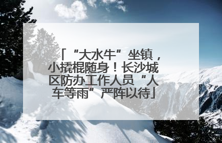 “大水牛”坐镇，小撬棍随身！长沙城区防办工作人员“人车等雨”严阵以待