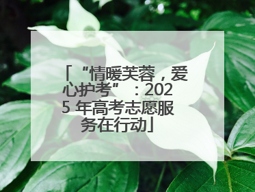 “情暖芙蓉，爱心护考”：2025 年高考志愿服务在行动