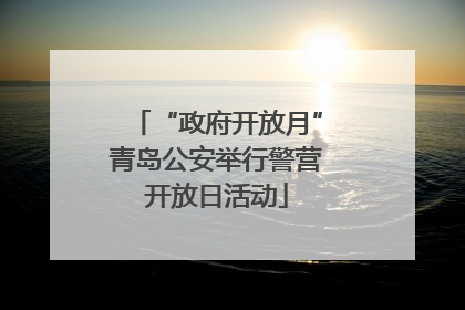 “政府开放月”青岛公安举行警营开放日活动