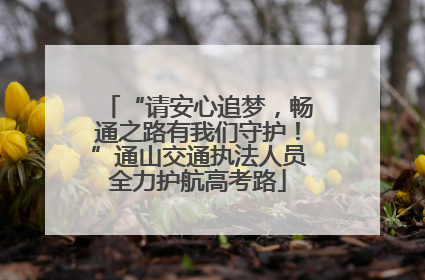“请安心追梦，畅通之路有我们守护！”通山交通执法人员全力护航高考路