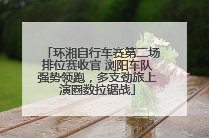 环湘自行车赛第二场排位赛收官 浏阳车队强势领跑，多支劲旅上演圈数拉锯战