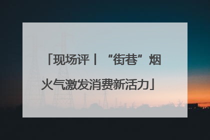 现场评丨“街巷”烟火气激发消费新活力