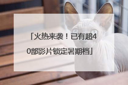 火热来袭！已有超40部影片锁定暑期档