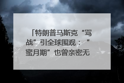 特朗普马斯克“骂战”引全球围观：“蜜月期”也曾亲密无间｜国际观察