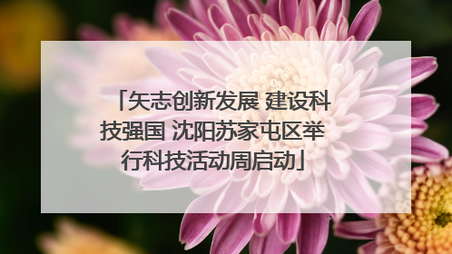 矢志创新发展 建设科技强国 沈阳苏家屯区举行科技活动周启动