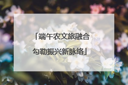 端午农文旅融合 勾勒振兴新脉络