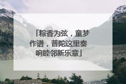 粽香为弦，童梦作谱，普陀这里奏响睦邻新乐章