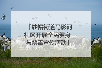 纱帽街道马影河社区开展全民健身与禁毒宣传活动