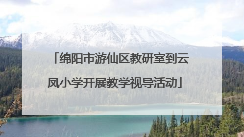 绵阳市游仙区教研室到云凤小学开展教学视导活动