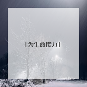 为生命接力