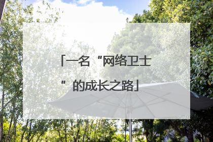 一名“网络卫士”的成长之路
