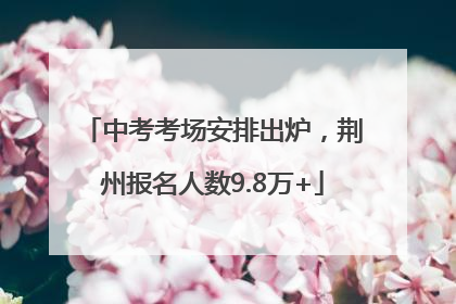 中考考场安排出炉，荆州报名人数9.8万+