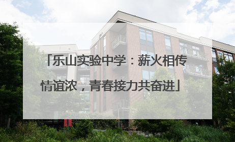 乐山实验中学：薪火相传情谊浓，青春接力共奋进