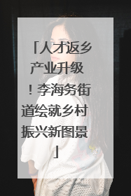 人才返乡 产业升级！李海务街道绘就乡村振兴新图景