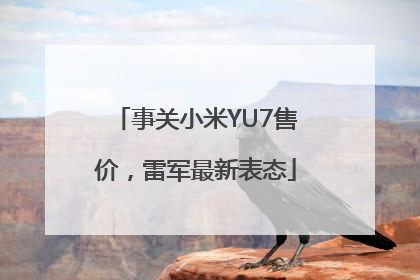 事关小米YU7售价，雷军最新表态