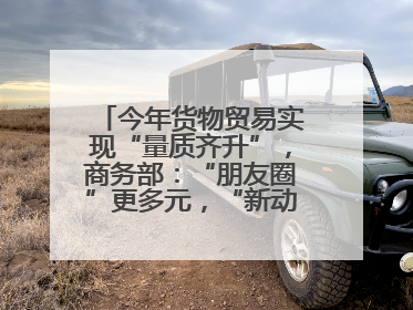 今年货物贸易实现“量质齐升”，商务部：“朋友圈”更多元，“新动能”加快集聚