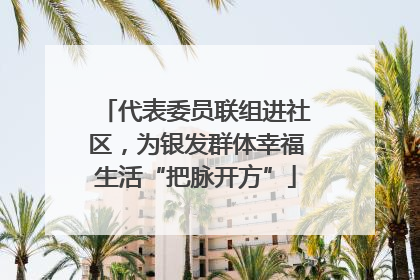 代表委员联组进社区，为银发群体幸福生活“把脉开方”