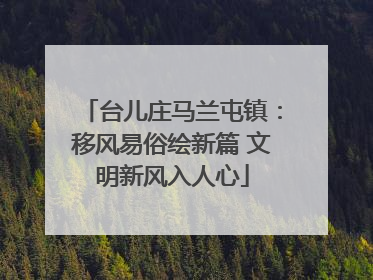 台儿庄马兰屯镇：移风易俗绘新篇 文明新风入人心