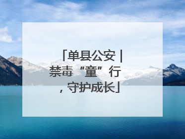 单县公安｜禁毒“童”行，守护成长