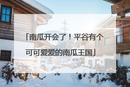 南瓜开会了！平谷有个可可爱爱的南瓜王国
