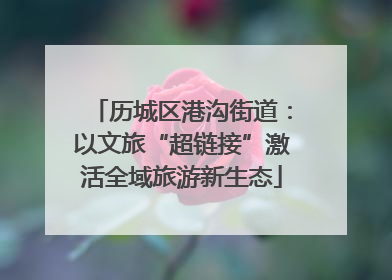 历城区港沟街道：以文旅“超链接”激活全域旅游新生态