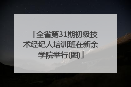 全省第31期初级技术经纪人培训班在新余学院举行(图)