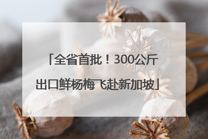 全省首批！300公斤出口鲜杨梅飞赴新加坡