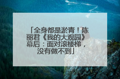 全身都是淤青！陈丽君《我的大观园》幕后：面对滚楼梯，没有做不到