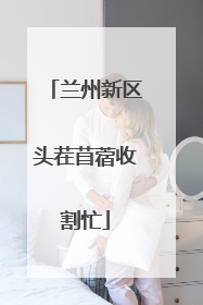兰州新区头茬苜蓿收割忙