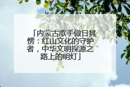 内蒙古歌手傲日其愣：红山文化的守护者，中华文明探源之路上的明灯