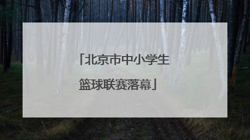 北京市中小学生篮球联赛落幕