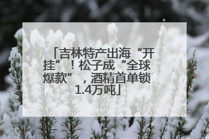吉林特产出海“开挂”！松子成“全球爆款”，酒精首单锁1.4万吨