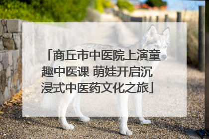 商丘市中医院上演童趣中医课 萌娃开启沉浸式中医药文化之旅