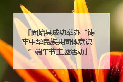 固始县成功举办“铸牢中华民族共同体意识”端午节主题活动