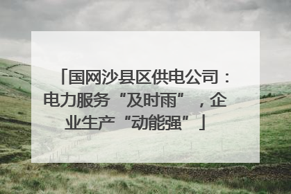 国网沙县区供电公司：电力服务“及时雨”，企业生产“动能强”