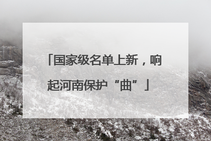 国家级名单上新，响起河南保护“曲”