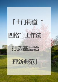 土门街道“四格”工作法 打造基层治理新典范