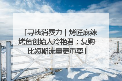 寻找消费力｜烤匠麻辣烤鱼创始人冷艳君：复购比短期流量更重要