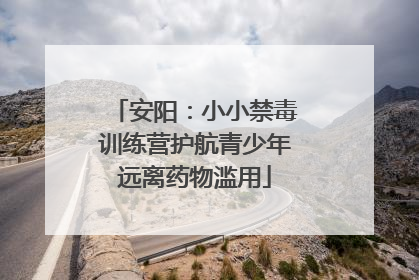 安阳：小小禁毒训练营护航青少年远离药物滥用