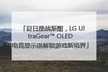 夏日鏖战渐酣，LG UltraGear™ OLED电竞显示器解锁游戏新境界