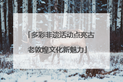 多彩非遗活动点亮古老敦煌文化新魅力