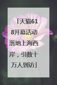 天猫618开幕活动落地上海西岸，引数十万人到访