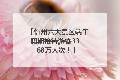 忻州六大景区端午假期接待游客33.68万人次！