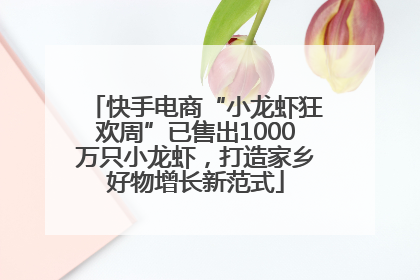 快手电商“小龙虾狂欢周”已售出1000万只小龙虾，打造家乡好物增长新范式