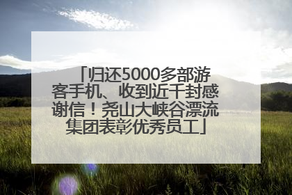 归还5000多部游客手机、收到近千封感谢信！尧山大峡谷漂流集团表彰优秀员工