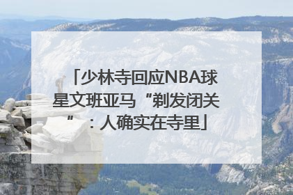 少林寺回应NBA球星文班亚马“剃发闭关”：人确实在寺里